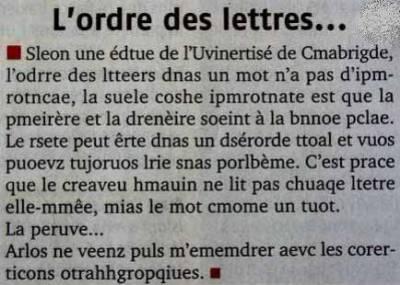lordre des lettres
